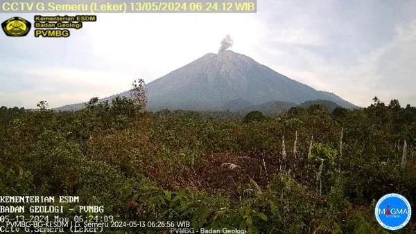 Gunung Semeru Erupsi 5 Kali Pagi Ini Senin 13 Mei 2024 169