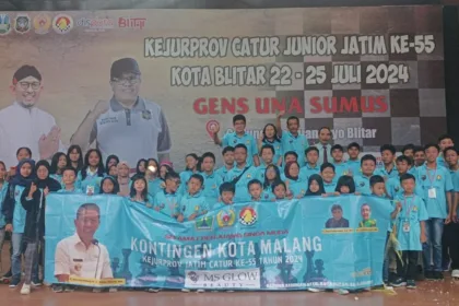 Kontingee Catur Kota Malang Kejurprov Jatim Catur Junior Ke 55 Tahun 2024 Di Gedung Aryo Blitar Kota Blitar 25 Juli 2024