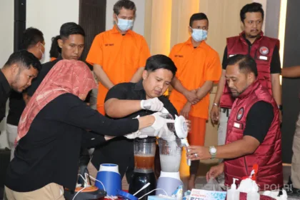 Polisi Musnahkan 389 Kg Sabu Dan Ribuan Pil Ekstasi Hasil Operasi Nila Jaya 2024 Di Kota Tangerang 23