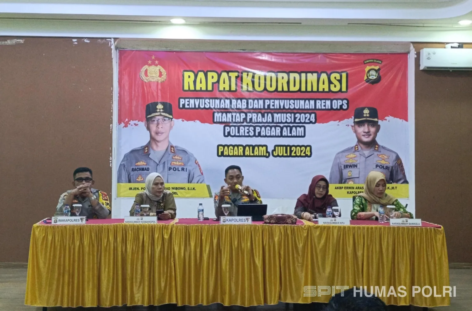 Untuk Pilkada Aman Dan Tertib Polres Pagar Alam Gelar Rakor Ops Mantap Praja 2024 09