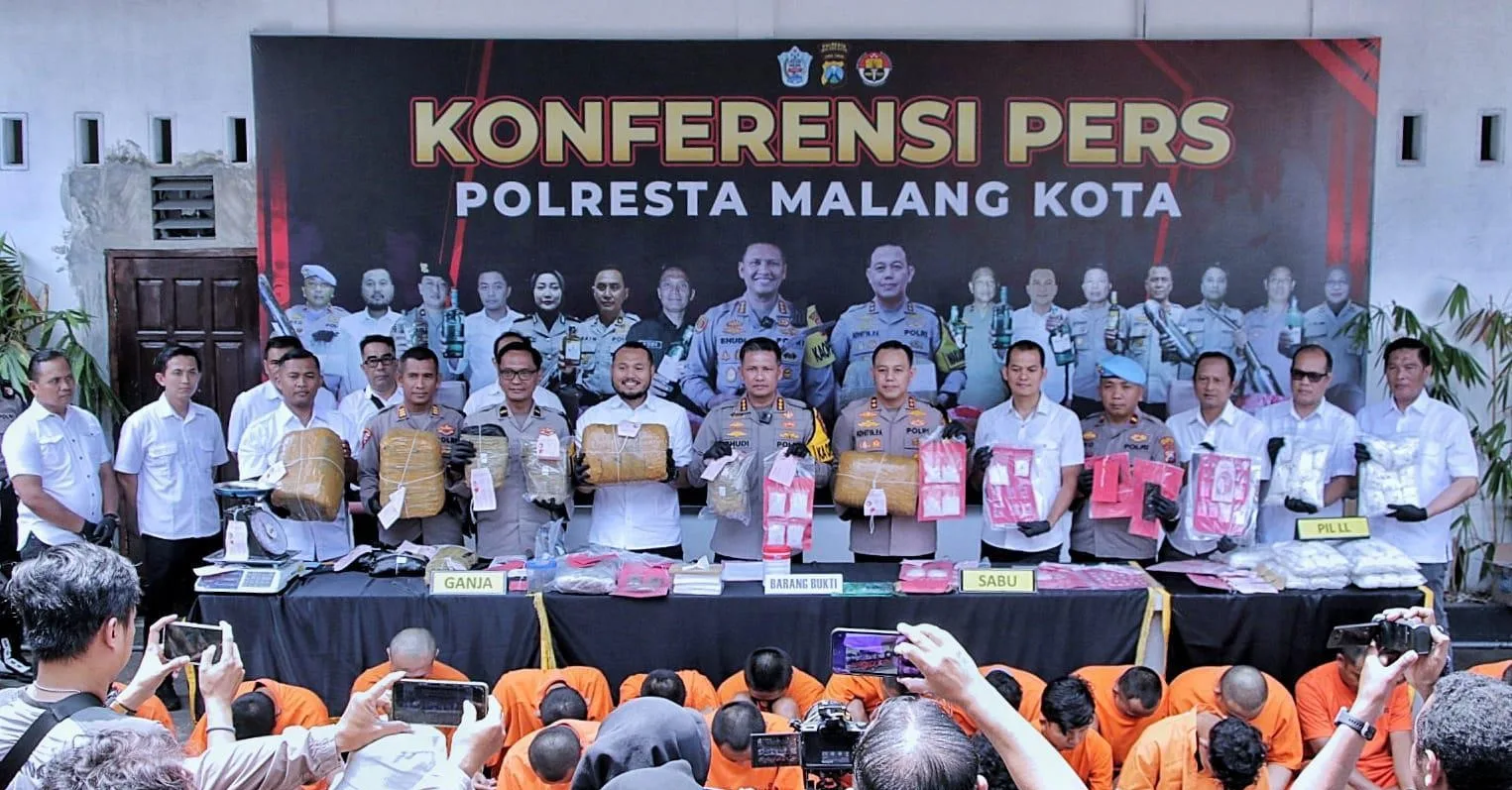 Operasi Tumpas Semeru 2024 Polresta Malang Kota Berhasil Ungkap Jaringan Pengedar Ganja 12