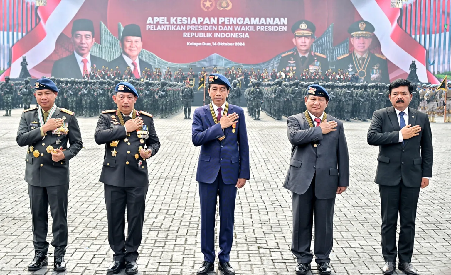 Presiden Jokowi Hadiri Apel Kesiapan Pengamanan Pelantikan Presiden Dan Wakil Presiden 2024 57