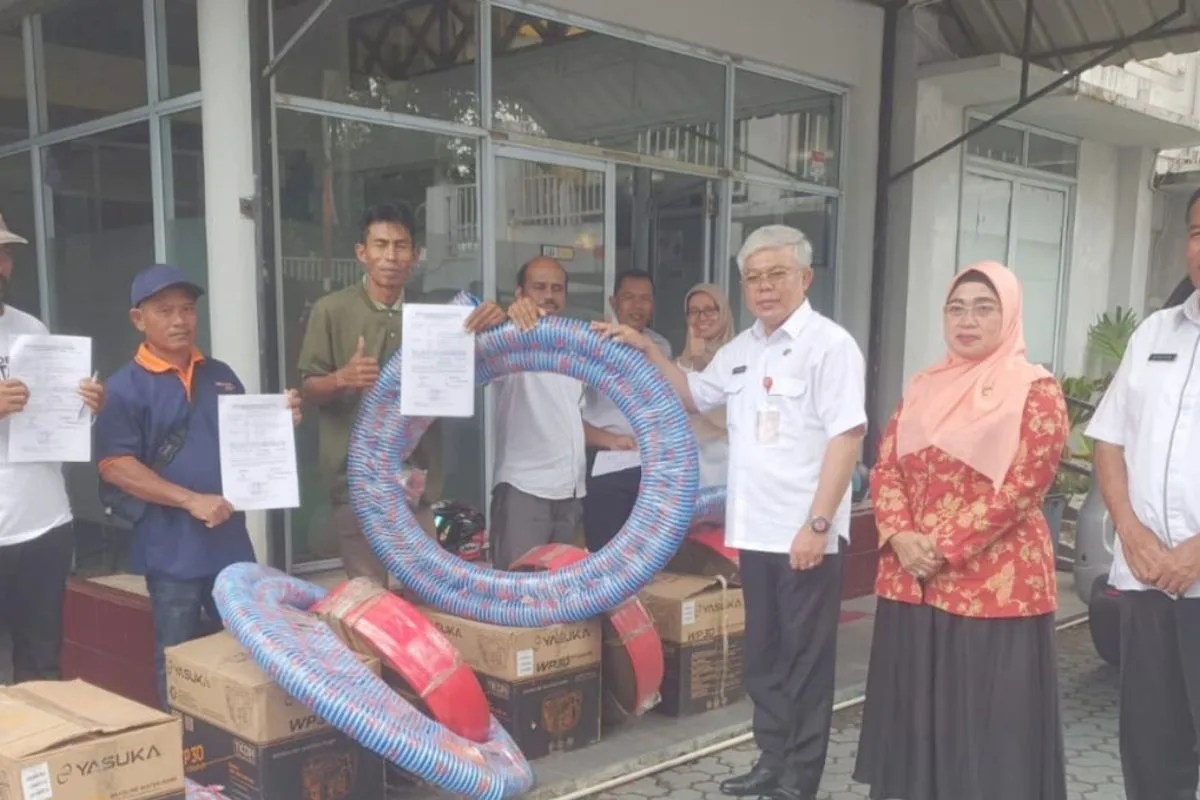 Program Swasembada Pangan, Petani Tanjungpinang Dapat Kado Pompa Air dari Kementerian Pertanian