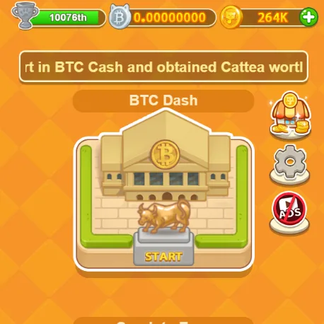 Btc dash di game cattea airdrop telegram