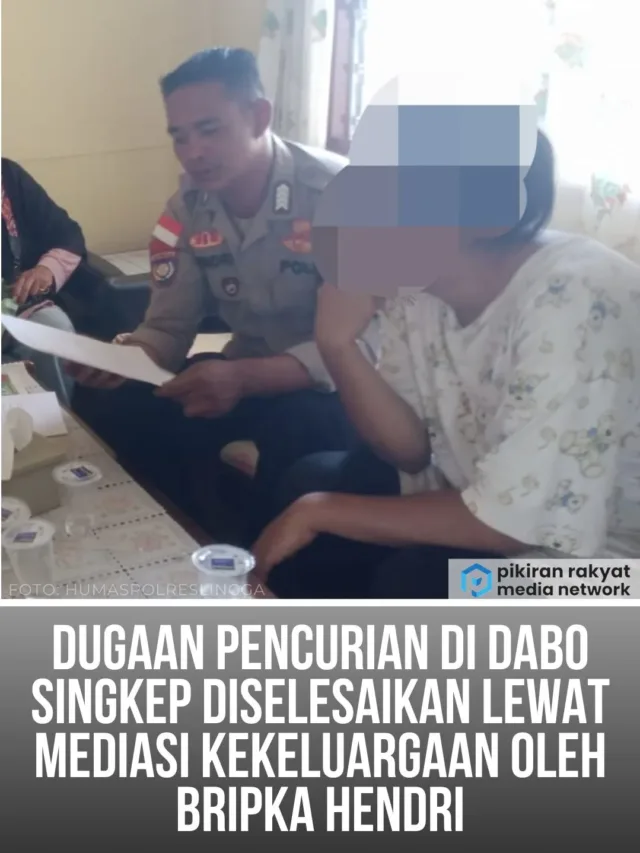 Bripka Hendri Selesaikan Konflik Pencurian Lewat Mediasi