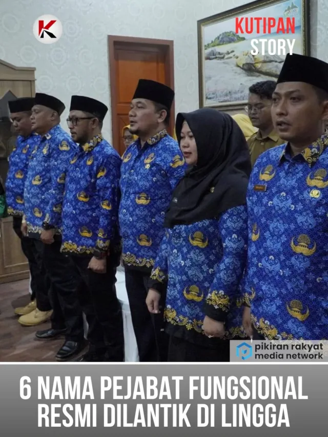 Wakil Bupati Lingga Lantik 6 Pejabat Fungsional, Ini Pesan Tegas Novrizal
