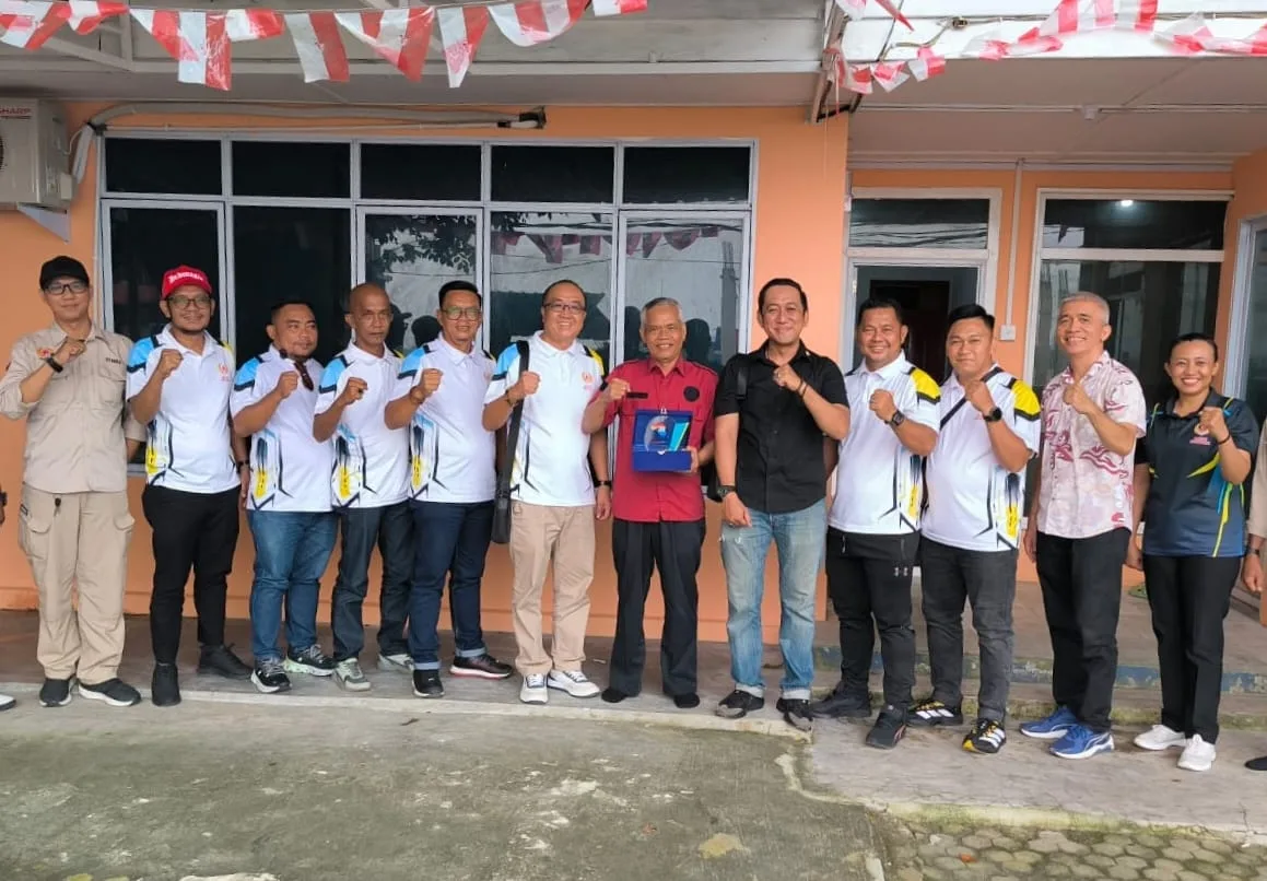 Koni Kabupaten Karimun menyambut baik kedatangan Koni Bintan, untuk membahas persiapan dan anggaran pelaksanaan Porprov Kepri tahun 2026 | Foto: Ami