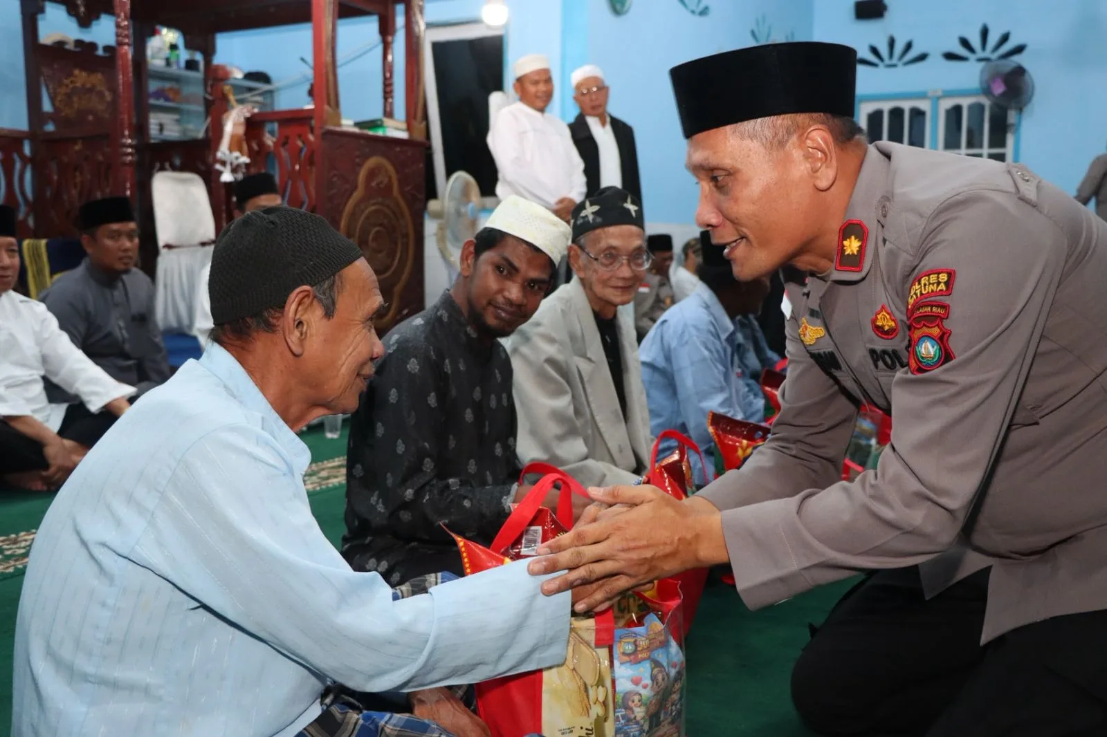Polres Natuna Bersama Warga Cemaga Peringati Isra Mi’raj Nabi Muhammad SAW”